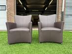 Bert Plantagie design zetel bruin leer fauteuils/stoelen, Ophalen, Twee, Bruin, Geen