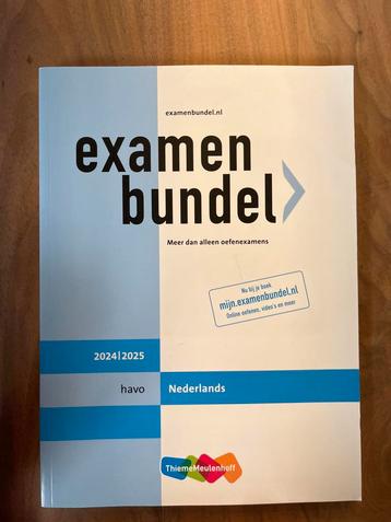 Examenbundel Nederlands havo 2024/2025 beschikbaar voor biedingen