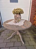 Stoere ronde eettafel 120cm, Ophalen, Www.vrumdwonen.nl, Het Logement 9, Zo goed als nieuw