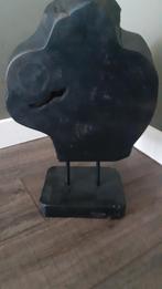 Zwart houten ornament op voet stoer sober landelijk, Huis en Inrichting, Woonaccessoires | Overige, Ophalen