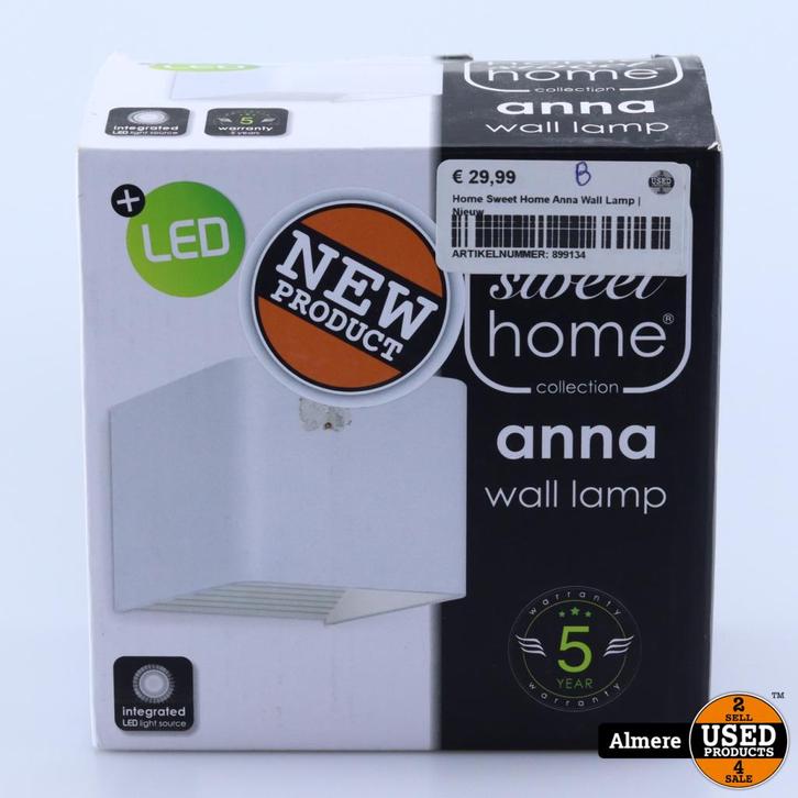 Home Sweet Home wandlamp LED Anna wit 5W | Nieuw, Huis en Inrichting, Lampen | Wandlampen, Nieuw