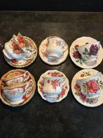 8 Engelse kopjes en schotel, Ophalen of Verzenden