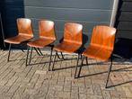Vintage Thur op Seat stoelen (4 stuks), Huis en Inrichting, Stoelen, Ophalen, Bruin, Zo goed als nieuw, Vier