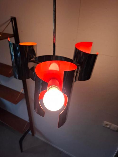 vintage space age hanglamp., Huis en Inrichting, Lampen | Hanglampen, Gebruikt, Minder dan 50 cm, Metaal, Ophalen of Verzenden