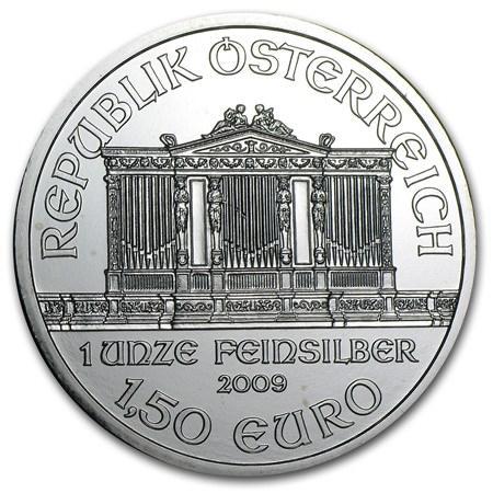 Zilveren Wiener Philharmoniker 2009 - 1 oz, Postzegels en Munten, Munten | Europa | Niet-Euromunten, Losse munt, Oostenrijk, Zilver