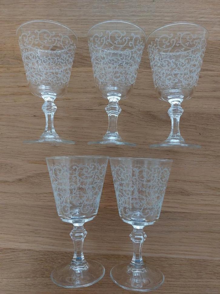 Antieke wijnglazen, Antiek en Kunst, Antiek | Glas en Kristal, Ophalen of Verzenden
