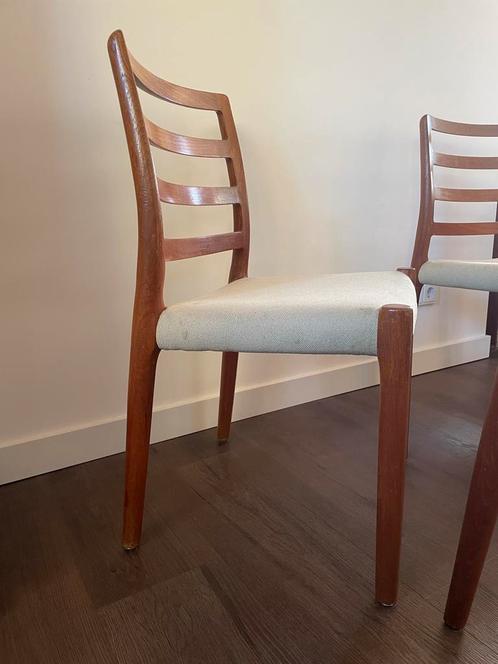 Niels Otto Muller Møller Design Stoelen (2), Huis en Inrichting, Stoelen, Gebruikt, Twee, Hout, Overige kleuren, Ophalen