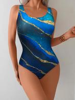 Badpak blauw 38 40 42 44 46 nieuw, Ophalen of Verzenden, Nieuw, Blauw, Badpak