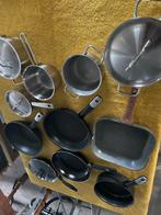 Pannenset - Koekenpannen, Kookpannen, Grillpan, Huis en Inrichting, Keuken | Potten en Pannen, Gebruikt, Inductieplaat, Pannenset