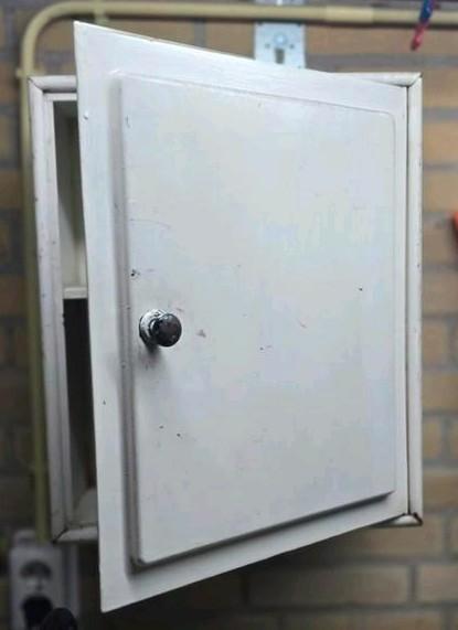 Vintage Metalen Medicijnkastje - Jaren '60/'70, Antiek en Kunst, Curiosa en Brocante, Ophalen of Verzenden