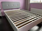 Bed 120 x 200, Huis en Inrichting, Slaapkamer | Bedden, 120 cm, Grijs, Gebruikt, Hout