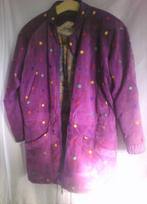 Vintage Jas Dino'Z jaren 80, Kleding | Dames, Verzenden, Zo goed als nieuw, Maat 38/40 (M), Paars