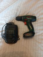 Bosch boormachine 14 volt inclusief 2 accu's en lader, Ophalen of Verzenden, Gebruikt, Boormachine