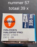 nr. 57 Osram halopin pro, Minder dan 30 watt, Halogeen (gloei)lamp, Nieuw, Bipin of Steekvoet
