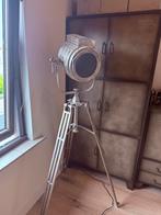 Dimehouse Gabe Vloerlamp Industrieel - Nikkel Staal, Ophalen, Zo goed als nieuw, Retro/ vintage, Metaal