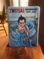 Fraaie ZWITSAL standup bord. Reclamebord van blik., Verzamelen, Merken en Reclamevoorwerpen, Ophalen of Verzenden, Gebruikt, Reclamebord