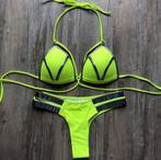 Groene zwarte push up string bikini dames vrouwen, Verzenden, Nieuw, Groen, Bikini