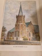 Twee Aquarellen N.H Kerk in Kruiningen door Leen Molendijk, Antiek en Kunst, Ophalen of Verzenden