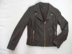Leren Lente/Herfst Jas - Bruin Leder - Studio AR - 44 - zgan, Zwart, Maat 42/44 (L), Nieuw, Studio AR