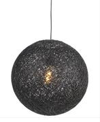 Hanglamp zwart raffia ø50/60 cm, Huis en Inrichting, Lampen | Hanglampen, Ophalen, Minder dan 50 cm