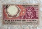 25 gulden 1955, Huygens., Postzegels en Munten, Bankbiljetten | Nederland, Verzenden, 25 gulden, Los biljet