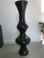 Zwarte Glazen Design Vaas, Ophalen, Gebruikt, Zwart, Glas