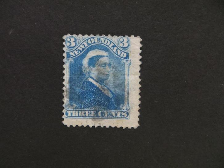 A13037: Newfoundland QV 3 c, Postzegels en Munten, Postzegels | Amerika, Noord-Amerika, Ophalen of Verzenden