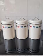 3 Boerenbont voorraadbussen - geen beschadigingen, Huis en Inrichting, Keuken | Keukenbenodigdheden, Ophalen of Verzenden, Zo goed als nieuw