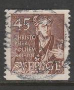 Zweden 1951 - Christopher Polhem - Engineer, Postzegels en Munten, Postzegels | Europa | Scandinavië, Zweden, Ophalen, Gestempeld