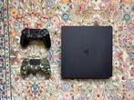 PS4 Slim + 2 Controllers + 7 Games, Met 2 controllers, Ophalen of Verzenden, Slim, Gebruikt