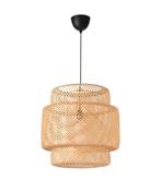 Ikea Sinnerlig hanglamp 50 cm bamboe, Ophalen of Verzenden, Zo goed als nieuw, Overige materialen, Minder dan 50 cm