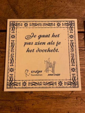 Johan Cruijff Tegels - Uniek Verzamelobject beschikbaar voor biedingen