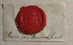 316) ORIGINEEL LAKZEGEL - WAX SEAL KEIZER VAN DUITSCHLAND, Ophalen of Verzenden, Koningshuis