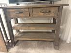Handgemaakte commode/sidetable + wandplank, Ophalen, Gebruikt