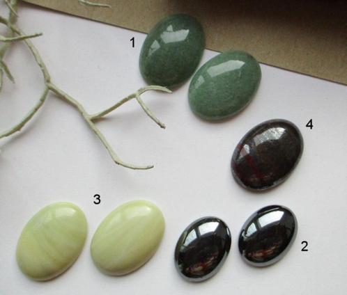 Edelsteen Cabochons, Verzamelen, Mineralen en Fossielen, Mineraal, Ophalen of Verzenden