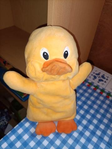 Gele eend handpop 27 cm groot beschikbaar voor biedingen