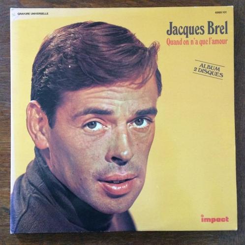 Jacques Brel Quand on n’a que l’amour dubbel LP vinyl rebel, Cd's en Dvd's, Vinyl | Overige Vinyl, Zo goed als nieuw, Overige formaten