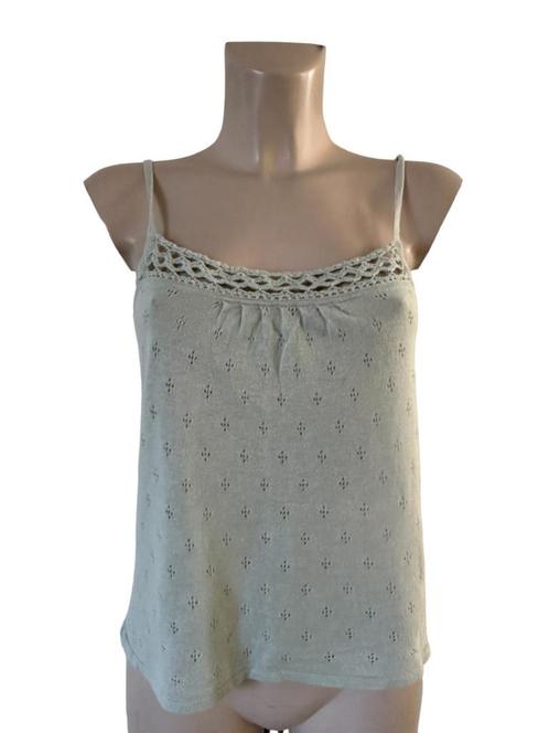 Art top linnen S, Kleding | Dames, Tops, Zo goed als nieuw, Maat 36 (S), Grijs, Zonder mouw, Ophalen of Verzenden