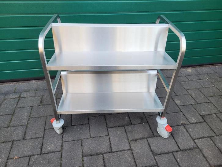 Super stevige RVS Kar Wagen Tafel, Doe-het-zelf en Verbouw, Werkbanken, Zo goed als nieuw, 70 tot 120 cm, Ophalen