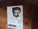Advertentie van Zwitsal winternacht 1952, Verzamelen, Ophalen of Verzenden, Zo goed als nieuw, Overige typen