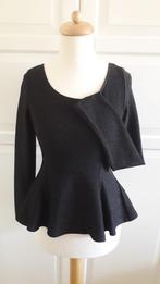 Zwarte Top met Glimmertje, Ophalen, H&M, Zwart, Zo goed als nieuw