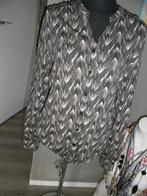 ZOSO blouse/shirt bruin/taupe/creme mt 38/40  ALS NIEUW, Maat 38/40 (M), Overige kleuren, Ophalen of Verzenden, Zo goed als nieuw
