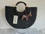Sissy boy rieten zomer tas zwart NIEUW !, Sieraden, Tassen en Uiterlijk, Tassen | Damestassen, Ophalen of Verzenden, Nieuw, Zwart