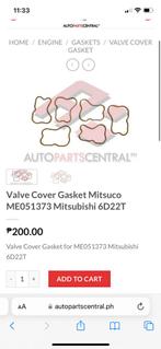 NIEUW! 10x “Mitsubishi” klepdeksel pakking, ME51373, bieden, Ophalen of Verzenden, Nieuw, Mitsubishi