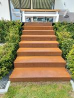 Stijlvolle trap in cortenstaal | Maatwerk voor jouw tuin, Tuin en Terras, Ophalen of Verzenden, Nieuw, Metaal, Tuin