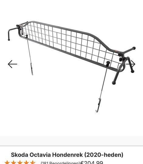 Travall hondenrek Skoda Octavia 2020 - 2026, Auto diversen, Hondenrekken, Zo goed als nieuw, Ophalen