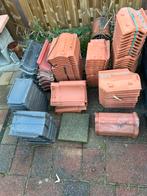 Dakpannen (halven) kantpannen, vorsten, begin/eind, Ophalen, Steen of Klei, Zo goed als nieuw, 15 m² of meer