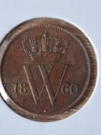 Cent 1860 in een bijzonder mooie kwaliteit. Geen slijtage!, Ophalen of Verzenden, Koning Willem III, 1 cent, Losse munt