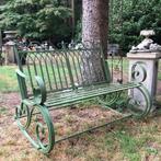 * ijzeren Tuinbank, schommelbank brocante bankje ijzer bank, Tuin en Terras, Tuinbanken, Ophalen, Zo goed als nieuw, Metaal, Schommelbank