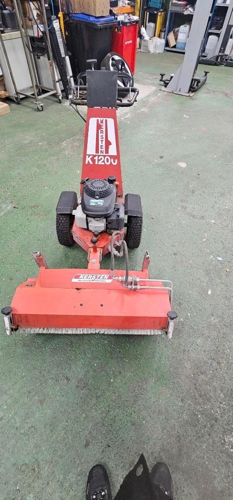 Kersten K1200 veegmachine met opvangbak, Tuin en Terras, Veegmachines, Gebruikt, Ophalen